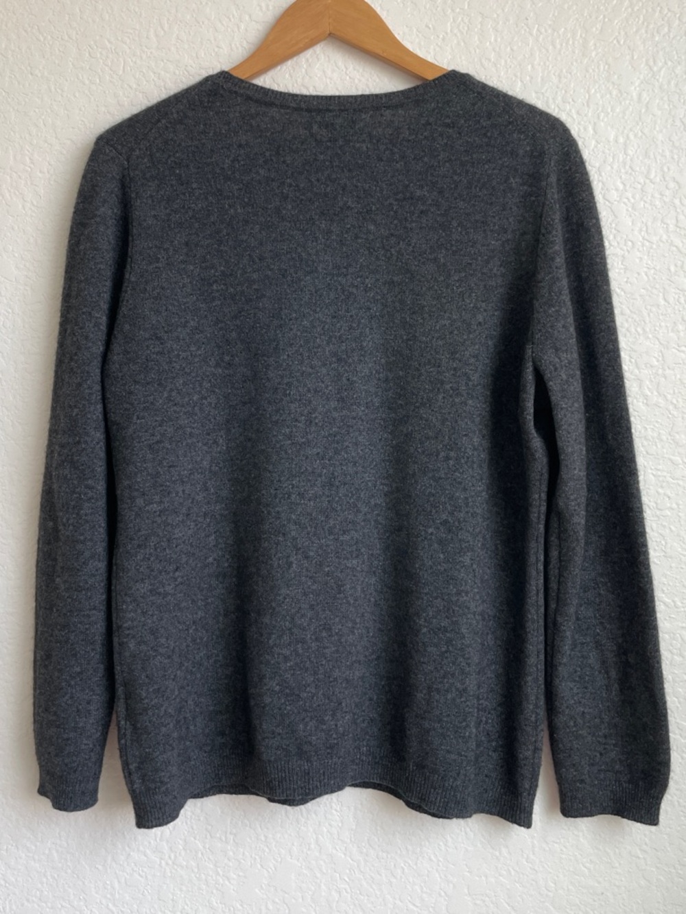 Charter Club Cashmere Dark Charcoal Crewneck Sweater XL - Picture 9 of 10